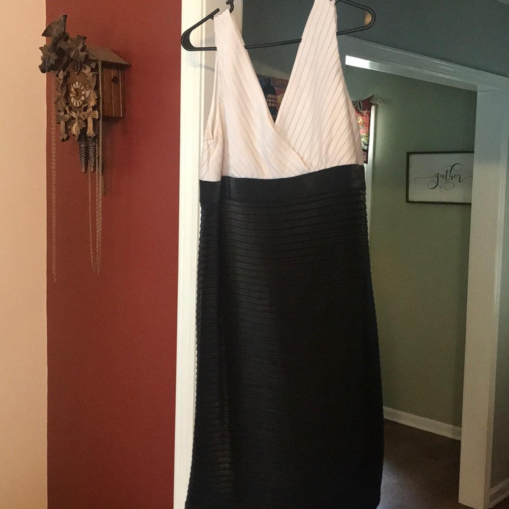 Black and white formal dress size 18